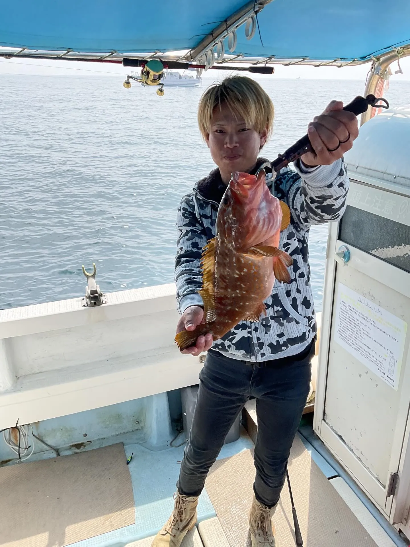 3月29日鯛・根魚釣りに出船。