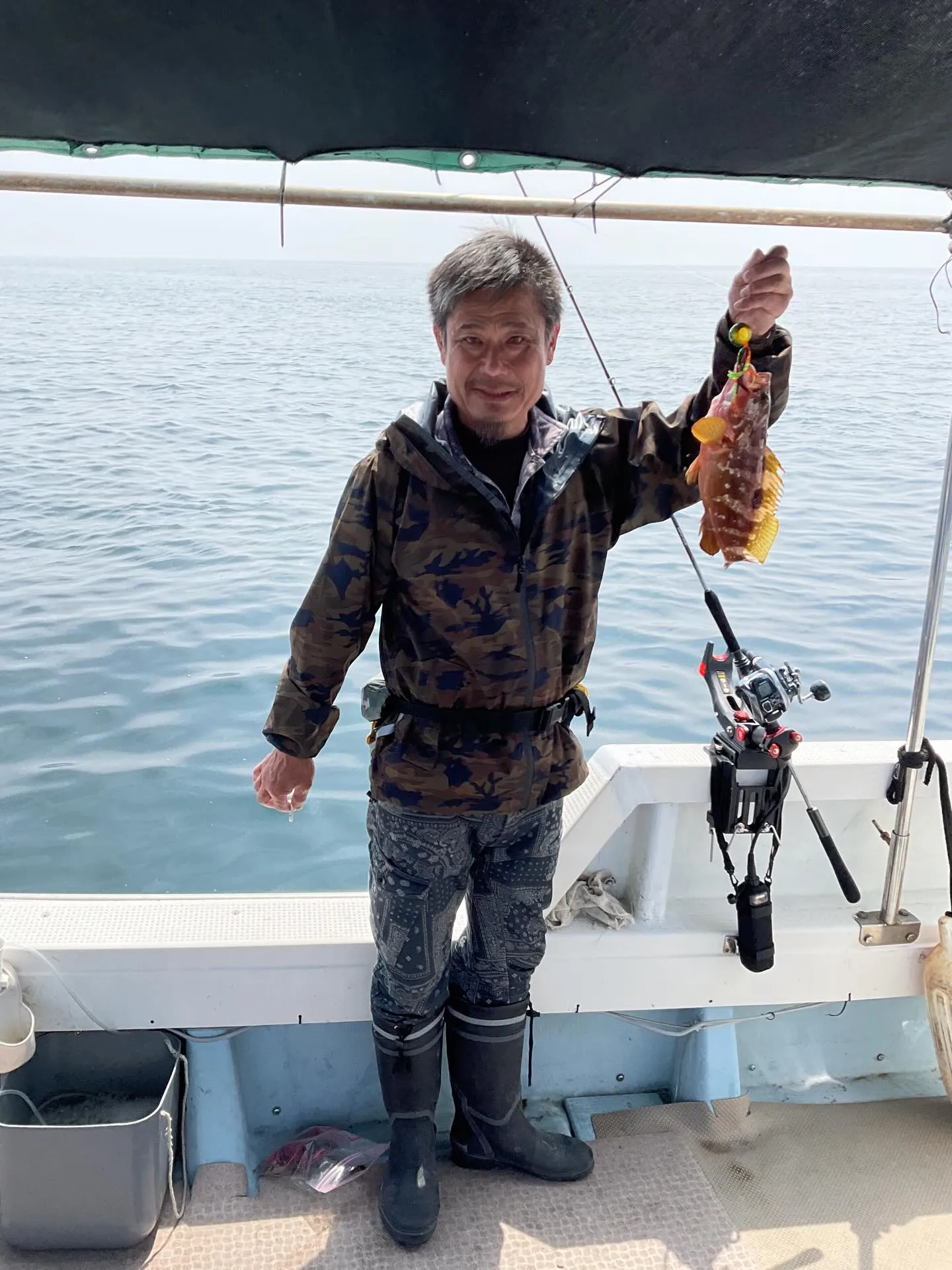 3月29日鯛・根魚釣りに出船。